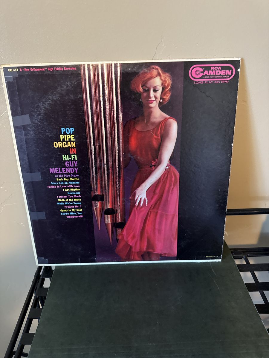 Guy Melendy Pop Pipe Organ In Hi-Fi RCA Camden Vinyl LP Record