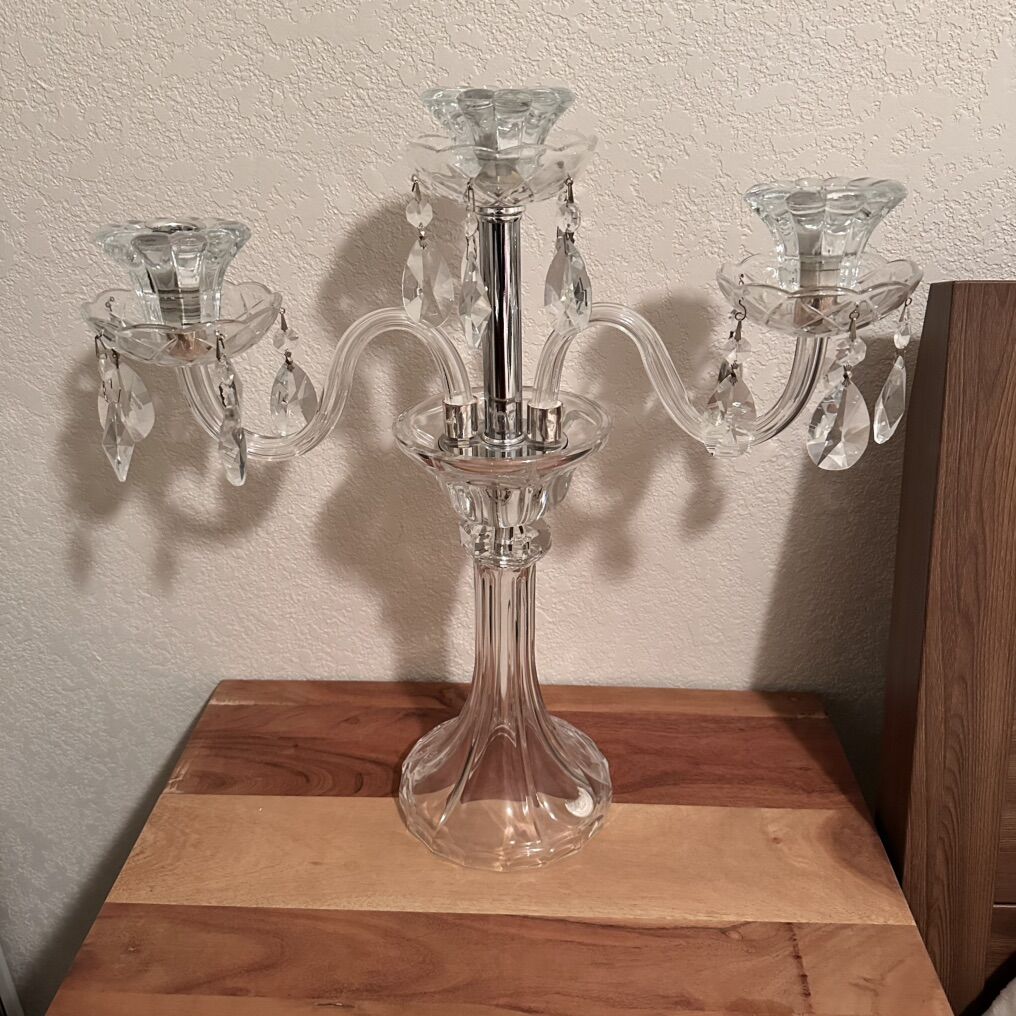Crystal Clear Candle Holder