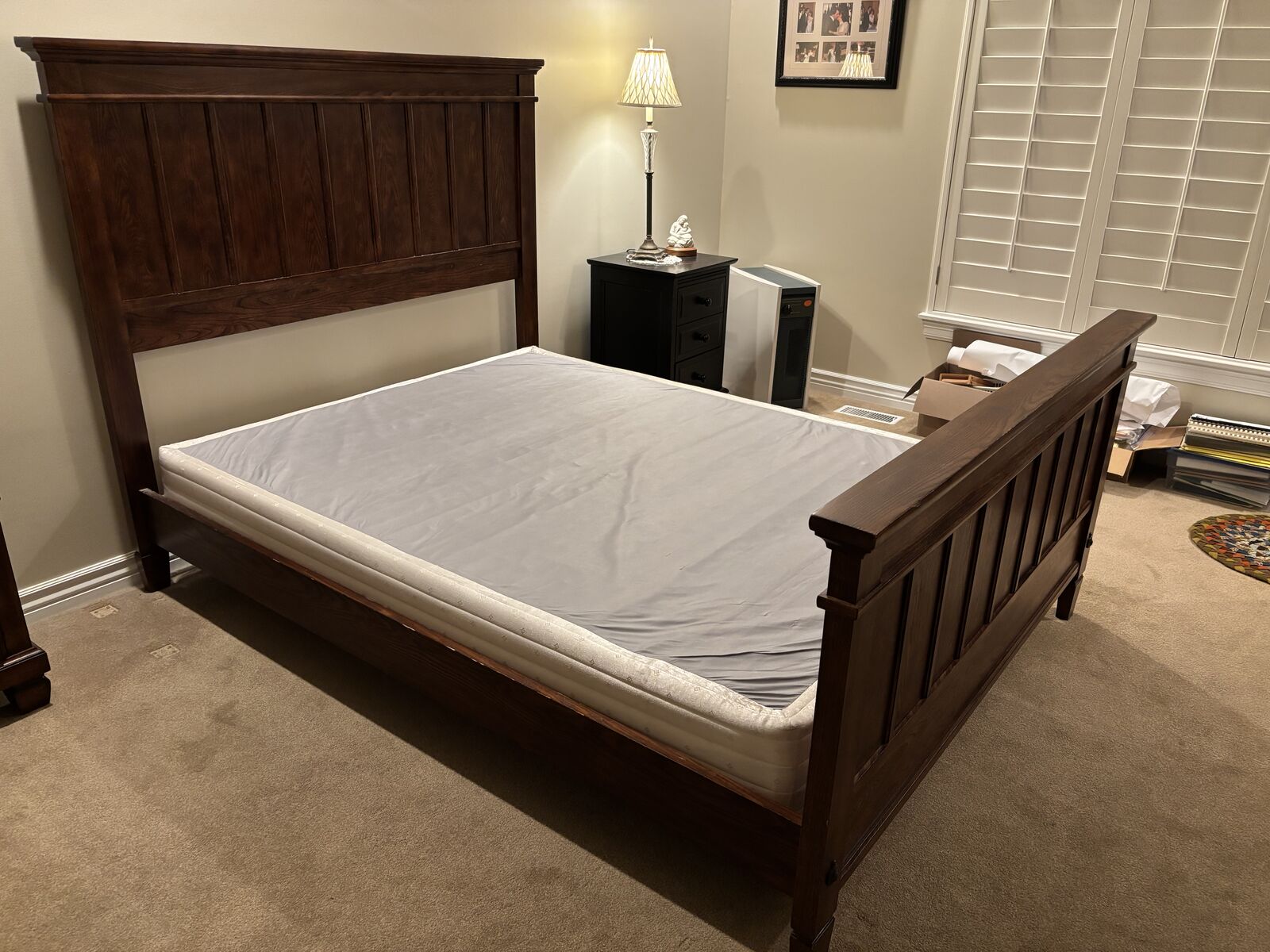 Queen Size Frame and Box Spring