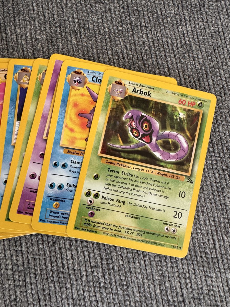 Pokemon Fossil Set / Cards 31-62