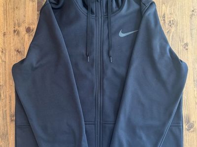 New Nike Therma-FIT Full-Zip Hoodie Black Men's Size M - Polyester Fleece Jacket