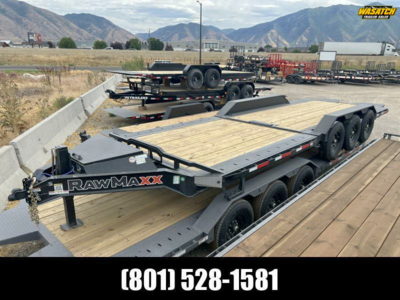 RawMaxx 8.5x26 G3X I-Beam Gravity Tilt Equipment Trailer