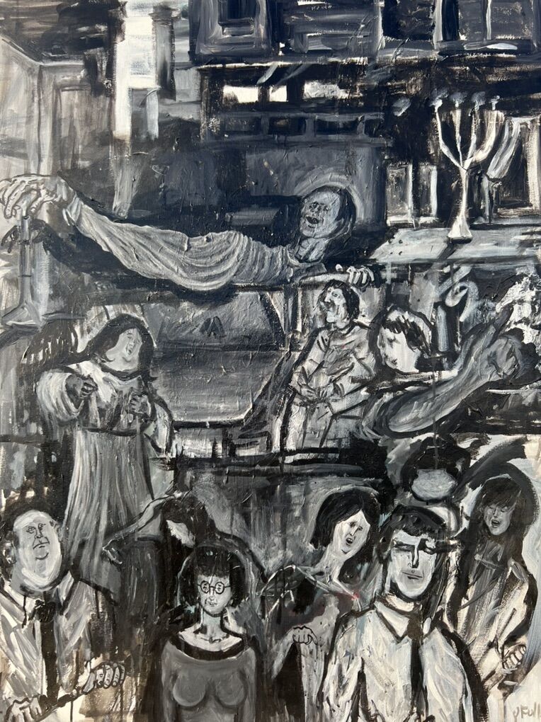 City Hall In The Wasteland Painting