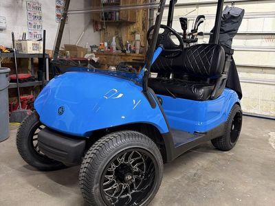 Yamaha golf cart upgraded