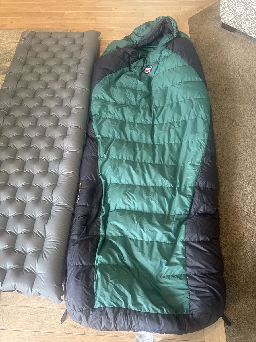 Big Agnes Summit Park 15.  Down filled with insulated air mattress