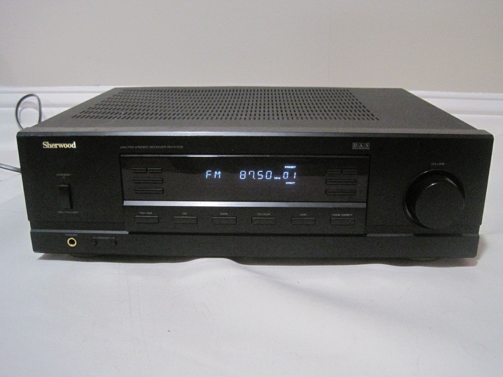 Sherwood RX-4105 AM/FM 2-Channel Digital Stereo Receiver 100-Watt Used Tested