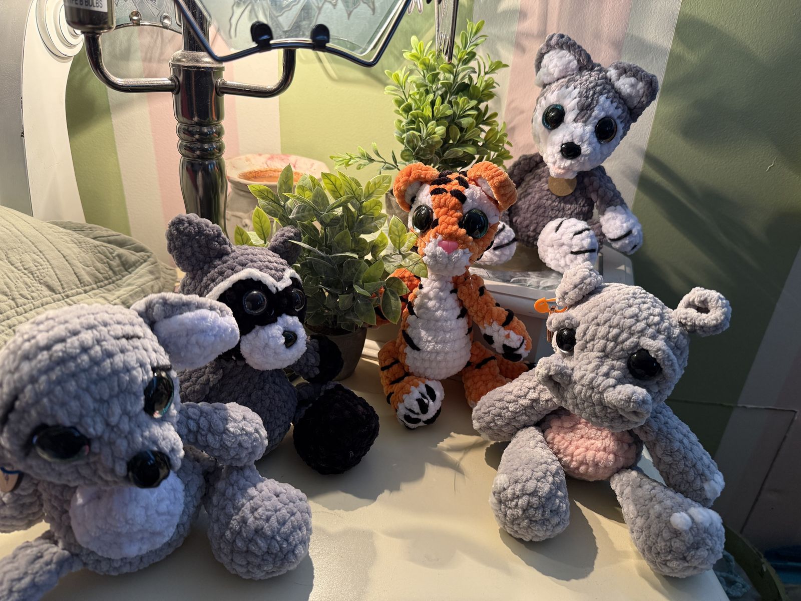 Custom Made Handmade Amigurami Stuffed Animals