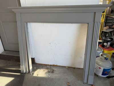 Oak Mantel - Painted 64 x 51