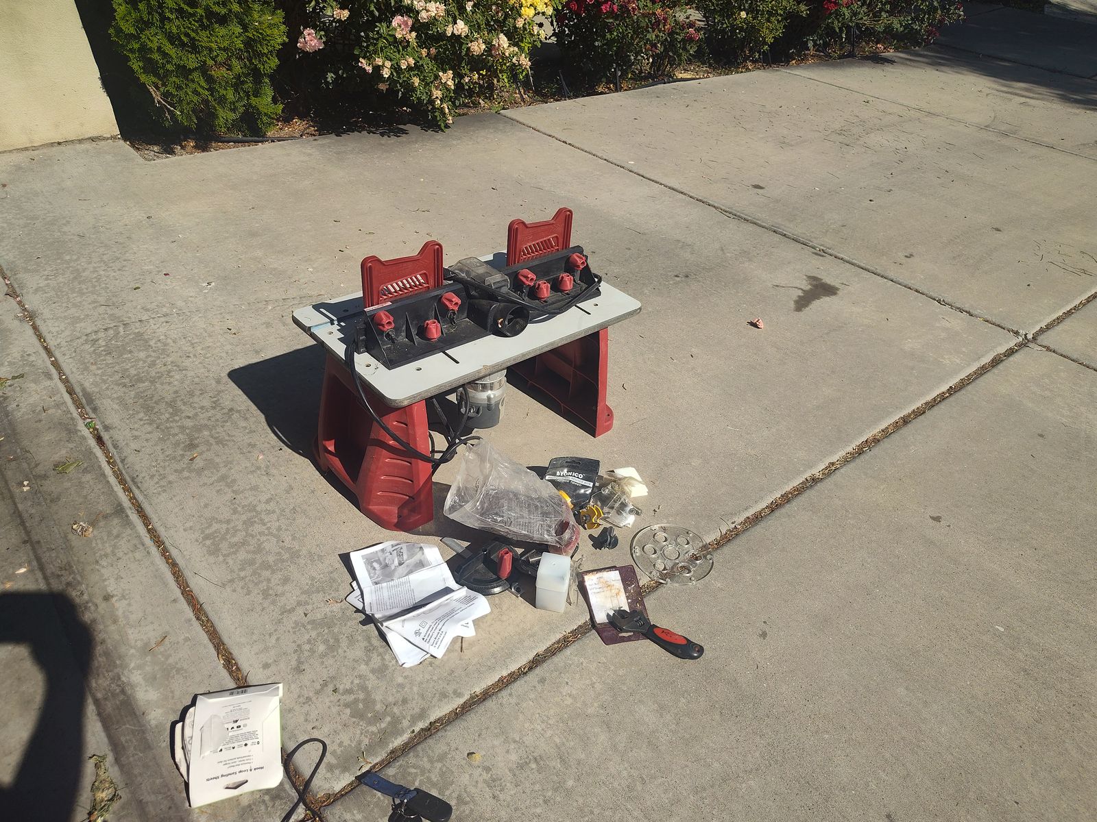 Craftsman Router with 10 Router Bits – $115