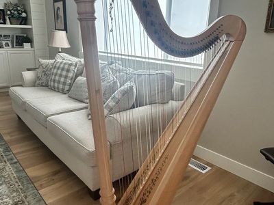 Lyon & Healy Lever Harp - Natural Wood Finish