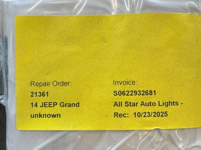 2015 Jeep Grand Cherokee fog lamp