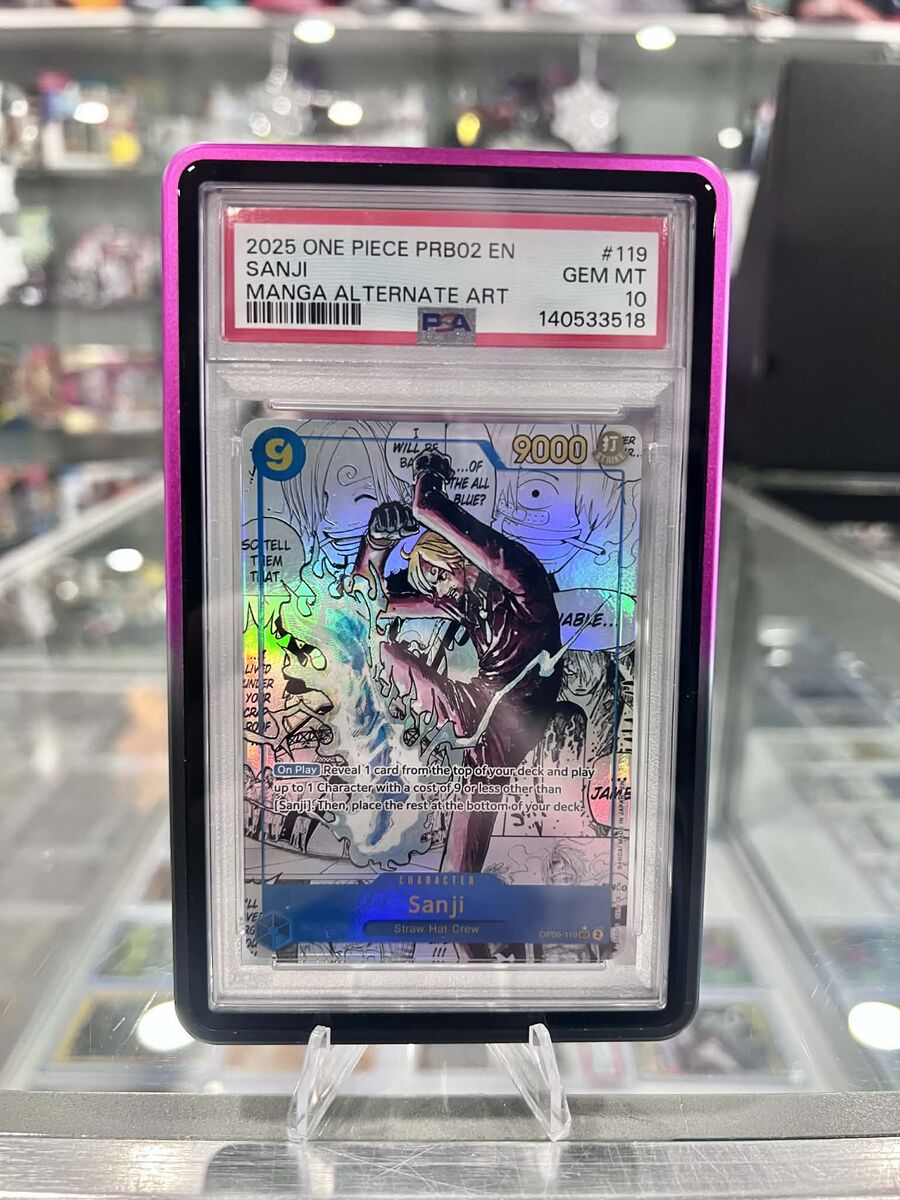 2025 ONE PIECE PRB02-PREM BOOSTER -ONE PIECE CARD THE BEST- VOL.2 SANJI PSA 10