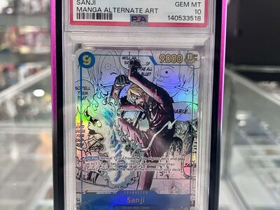 2025 ONE PIECE PRB02-PREM BOOSTER -ONE PIECE CARD THE BEST- VOL.2 SANJI PSA 10