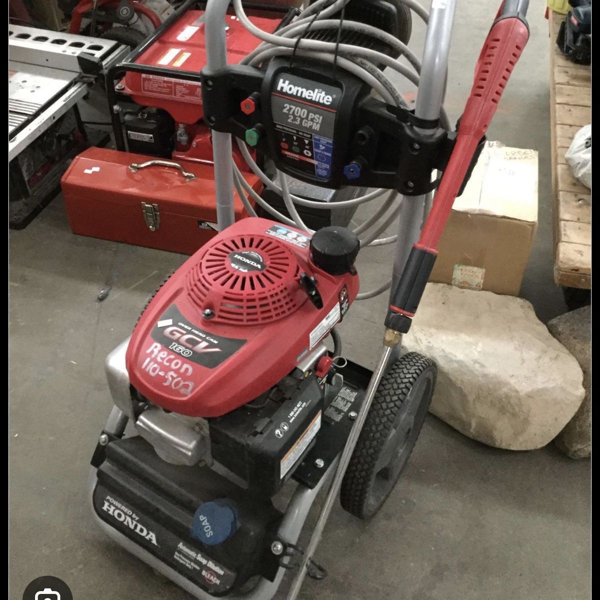 New pressure washer