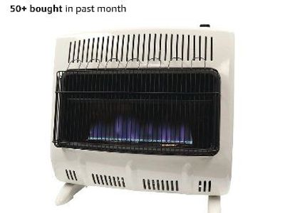Mr. Heater 30,000 BTU Vent Free Blue Flame Dual Fuel Heater - White