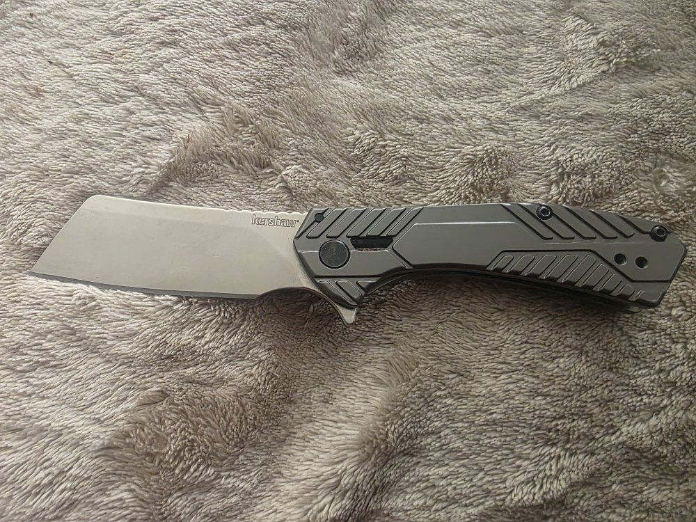 Kershaw Static Pocket Knife Model 3445 Cleaver Blade *OBO