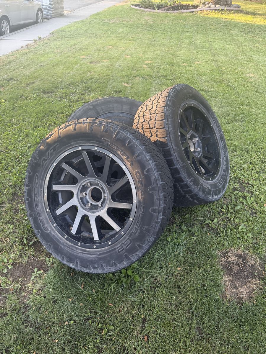 Raceline 20" Wheels & Nitto Terra Grappler 295/60R20 Tires - 6x135