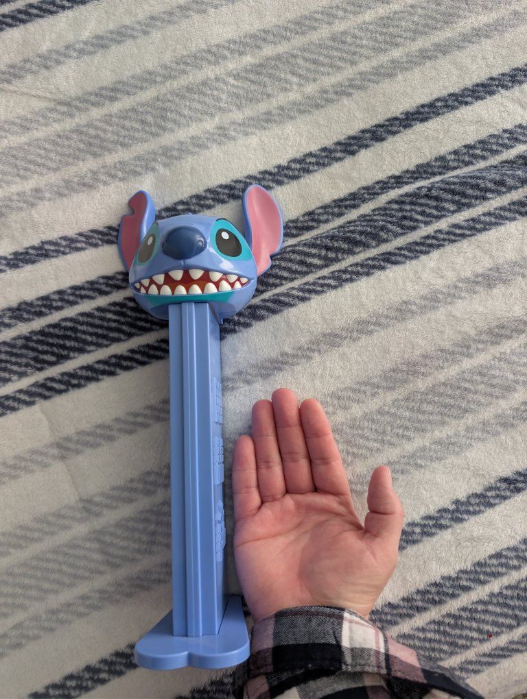Giant Disney Lilo & Stitch PEZ Dispenser - Blue, Large Collectible Candy Dispenser