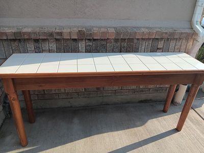 Tile top table