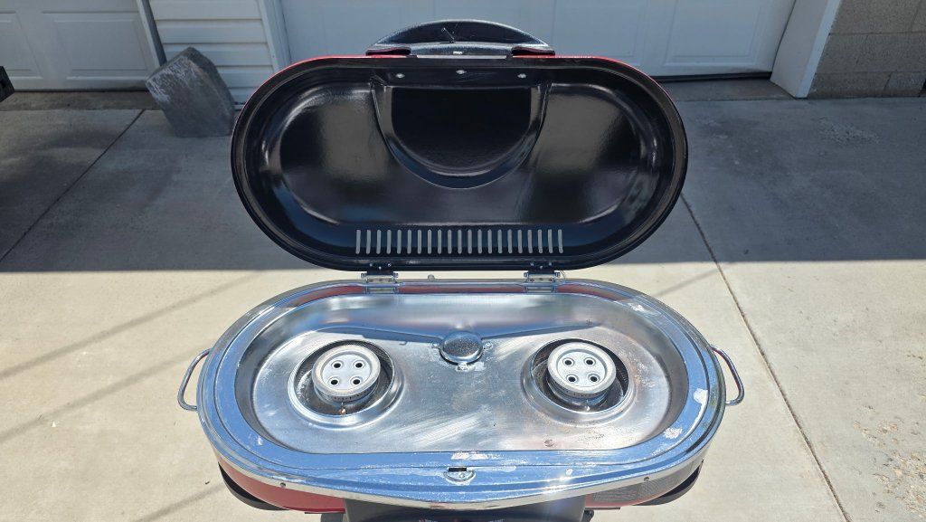 Coleman RoadTrip LXX Portable 2 burner Propane Grill.