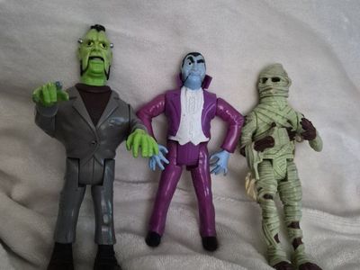 Frankenstein, Dracula, Mummy
