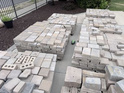 Interlocking Pavers and Concrete Bricks for Patio, Walkway, or Landscaping Projects