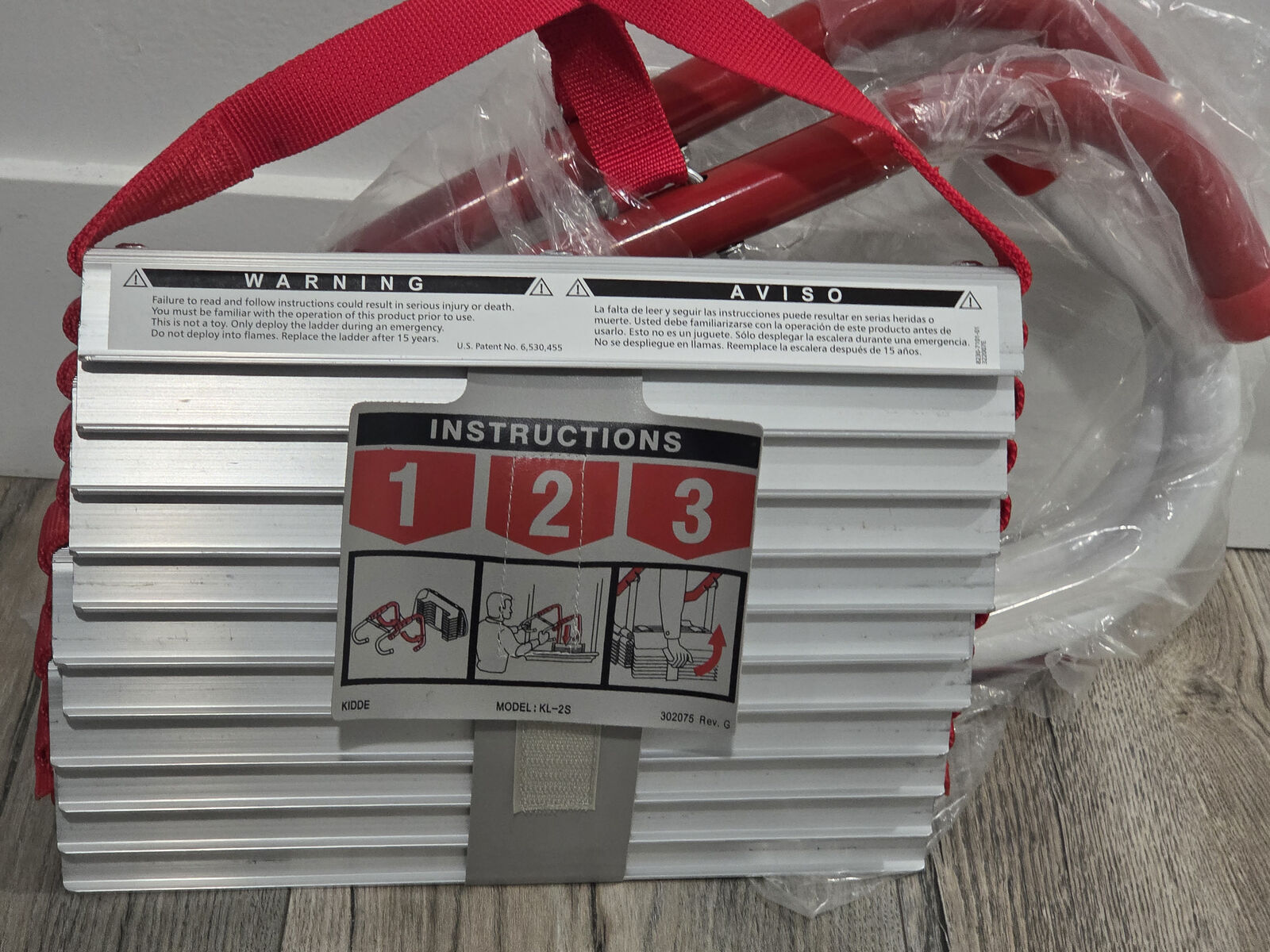 2-Story Fire Escape Ladder KL-2S Load tested to 1000 lbs No tools needed