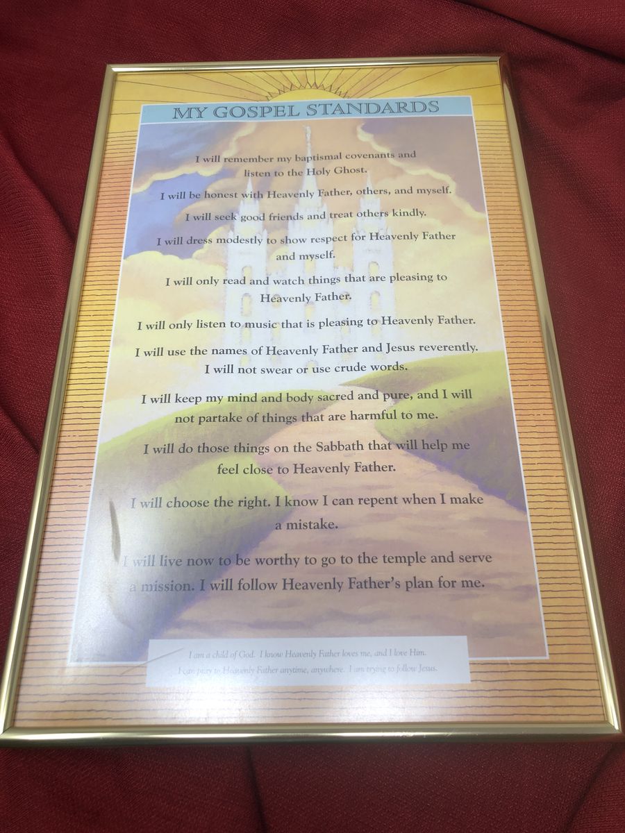 My Gospel Standards Poster - LDS