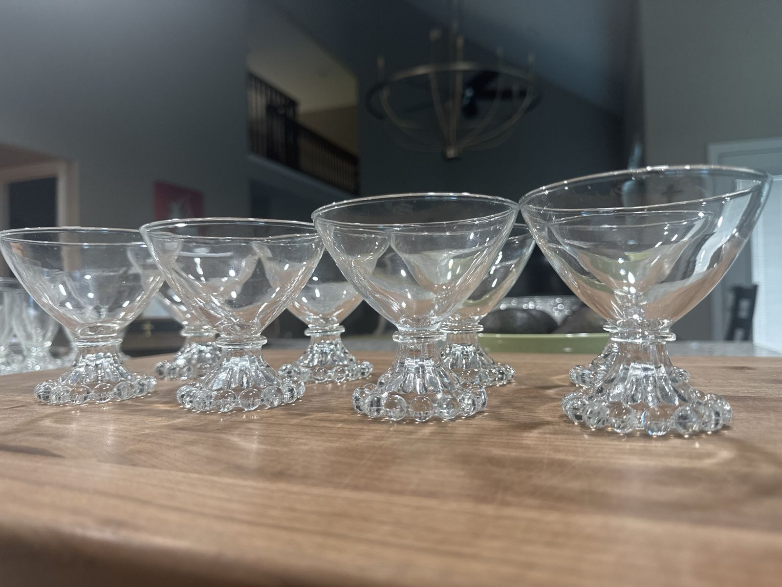 8 Candlewick antique desert cups