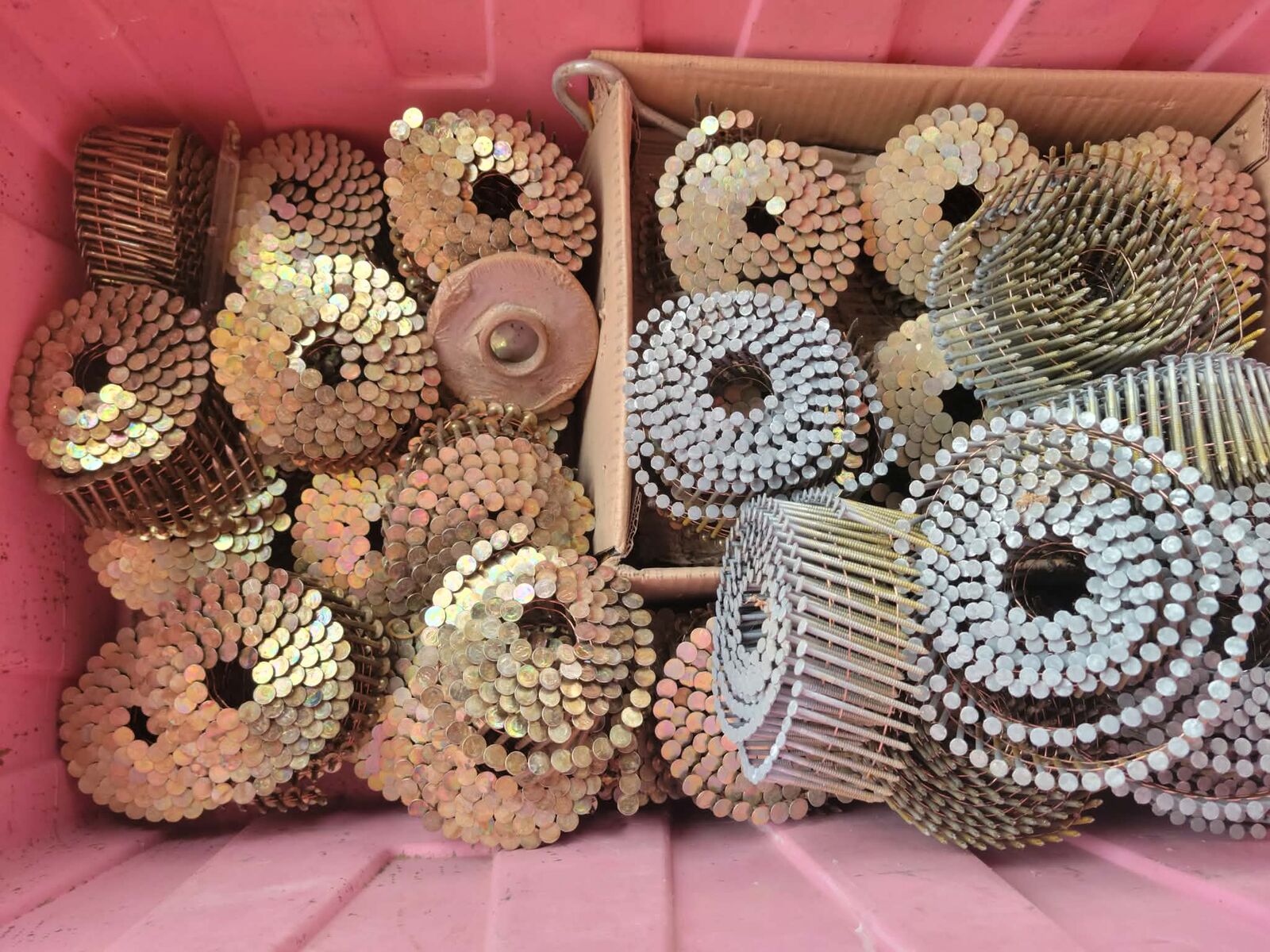 Coil Construction Nails - Wire Weld Coil