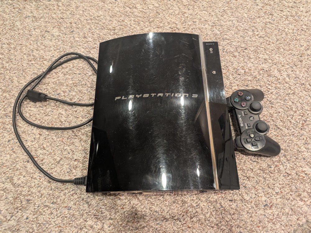 Sony PlayStation 3 PS3 Fat Console CECHA01 Backwards Compatible with Controller