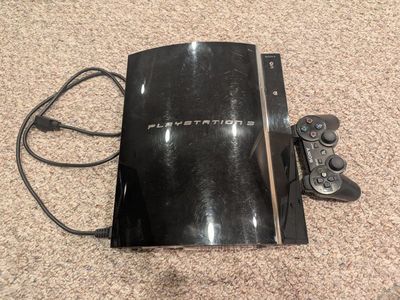 Sony PlayStation 3 PS3 Fat Console CECHA01 Backwards Compatible with Controller