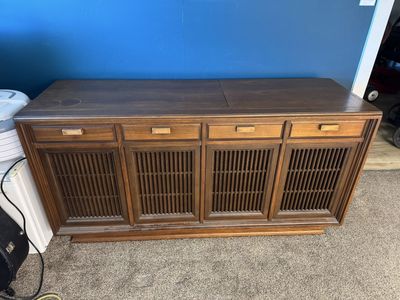 Sylvania Console Record Player and Radio