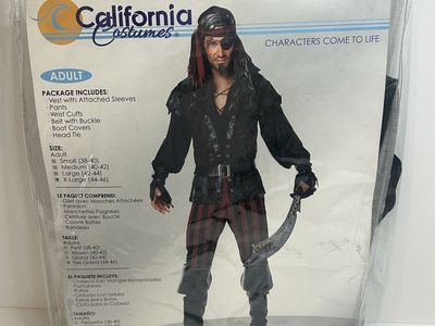 California Costumes Ruthless Rogue Pirate Costume Adult X-Large 44-46 Chest