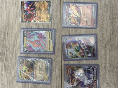 Pokémon Trading Card Lot - Zapdos, Rotom V, Koraidon, Lucario V, Great Tusk EX, Bulbasaur, Charizard EX, Venusaur