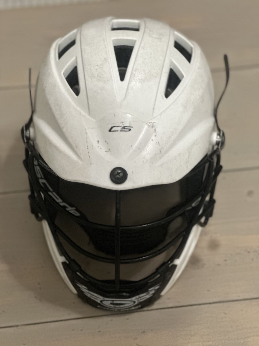 White Youth Cascade CS Youth lacrosse Helmet