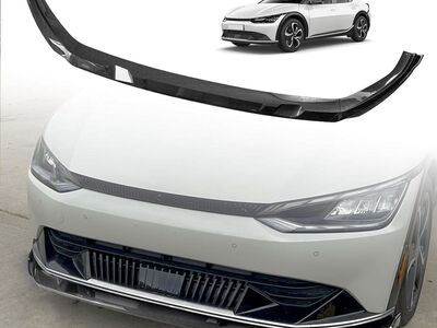 2022-2025 KIA EV6 Front Lip Splitter ABS Front Bumper Carbon Fiber Air Dam Side Body Kit