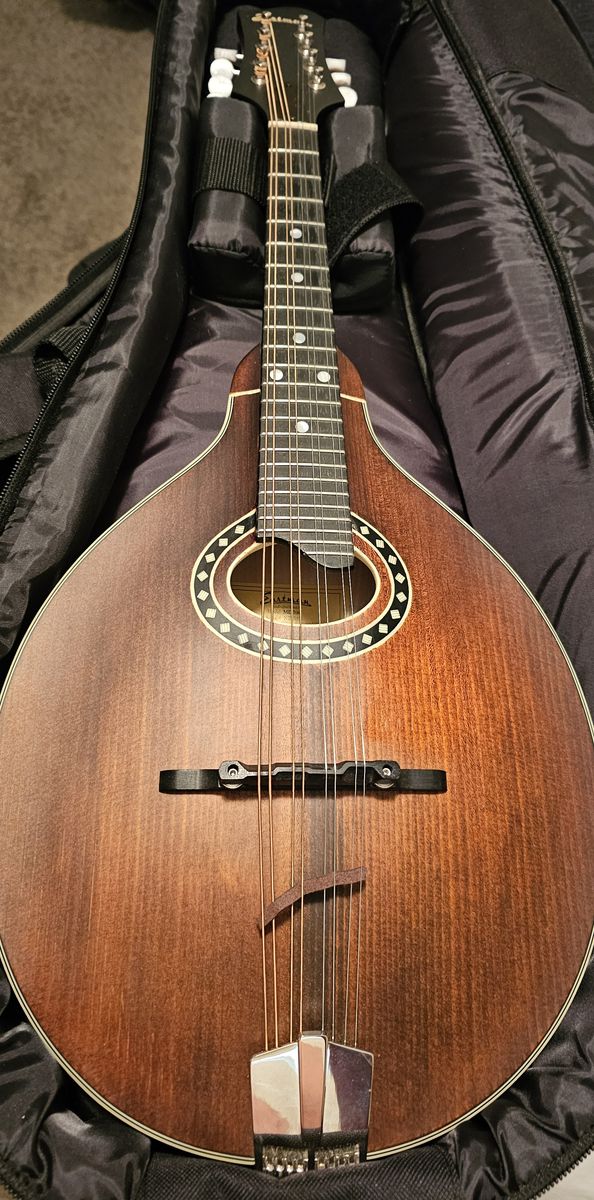 Eastman MD305 Solid Spruce/Maple A-Style Mandolin - tobacco