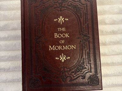 2001 Book of Mormon Heirloom Edition Leather Bound Gilt Edges
