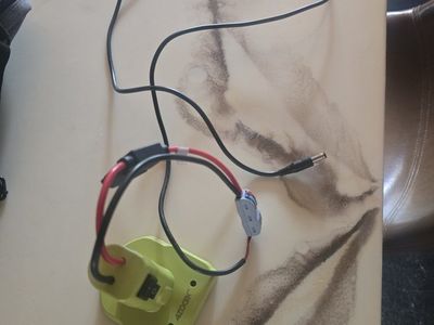 Azrock 18V Battery Adapter Power Wheels Connector with Fuse & Switch - Used