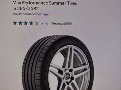 Used - 285/35 r21 Pirelli P Zero tires (2)