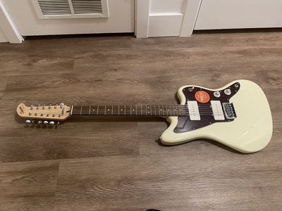 Squier by Fender Paranormal Jazzmaster XII Electric 12-String Guitar - White