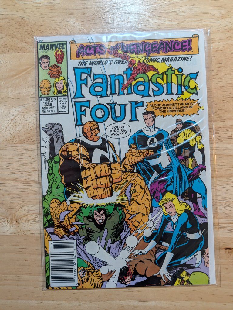 Marvel Comics Fantastic Four #335 Copper Age 1989