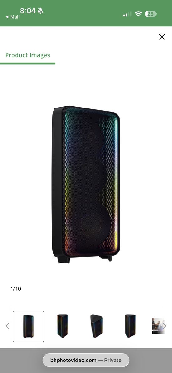 HUGE SPEAKER, TWO MIC INPUTS - Samsung MX-ST90B Sound Tower 1700W Wireless Party Speaker