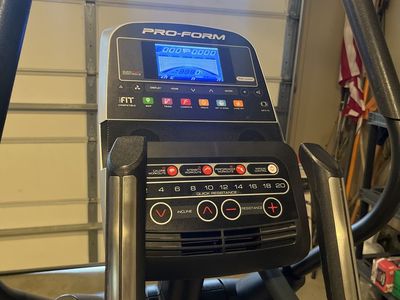 ProForm 9.0 ET Elliptical Trainer - Excellent Condition, Space-Saving Foldable Design