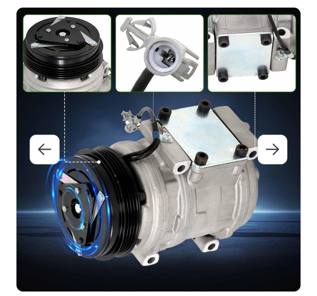 New A/C Compressor with Clutch Replacement for Toyota Tacoma 1995-2004 , 95-04 AC Compressor 