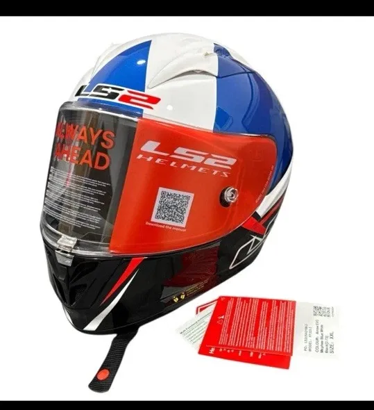 LS2 Arrow EVO Helmet Mcphee Gloss Blue/White Large Clear Screen Was $299 So $200 OBO