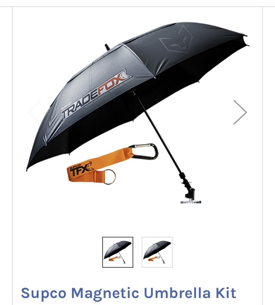New Supco Tradefox Magnetic Work Umbrella