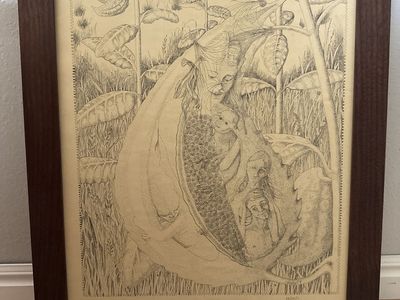Faerie fantasy art print number signed S Reinhart