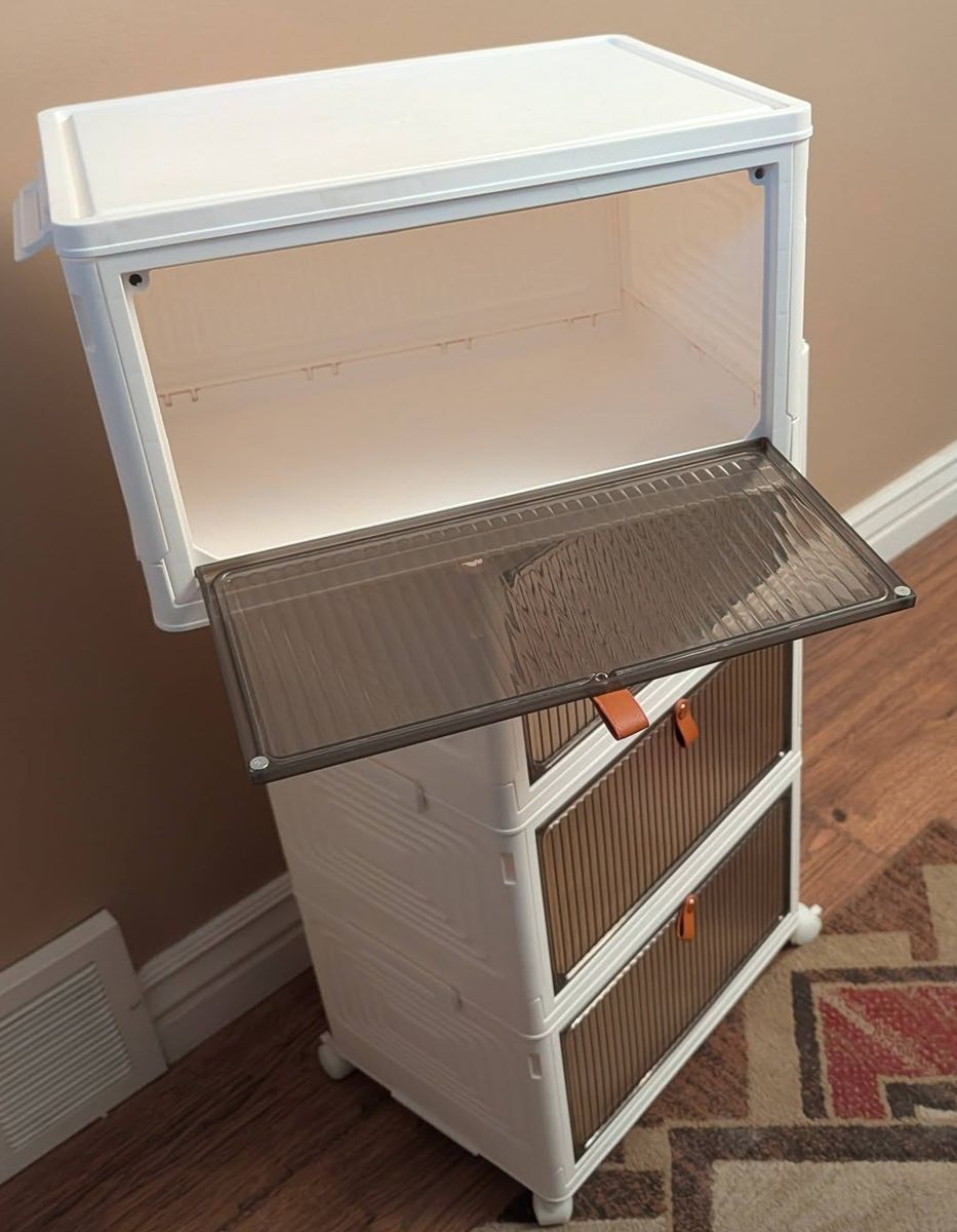 4 Tier Stackable/Foldable Storage Bins